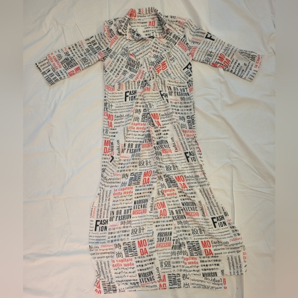 7th Ave. Design Studio NY and Co. Fashion Printed Maxi-Dress Small